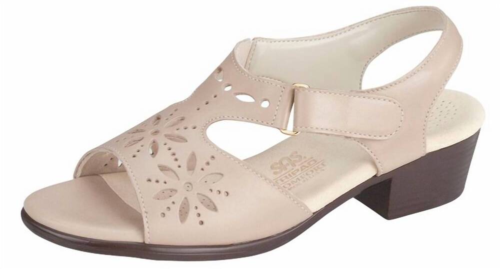 NEW SAS women's sunburst sandals in cream